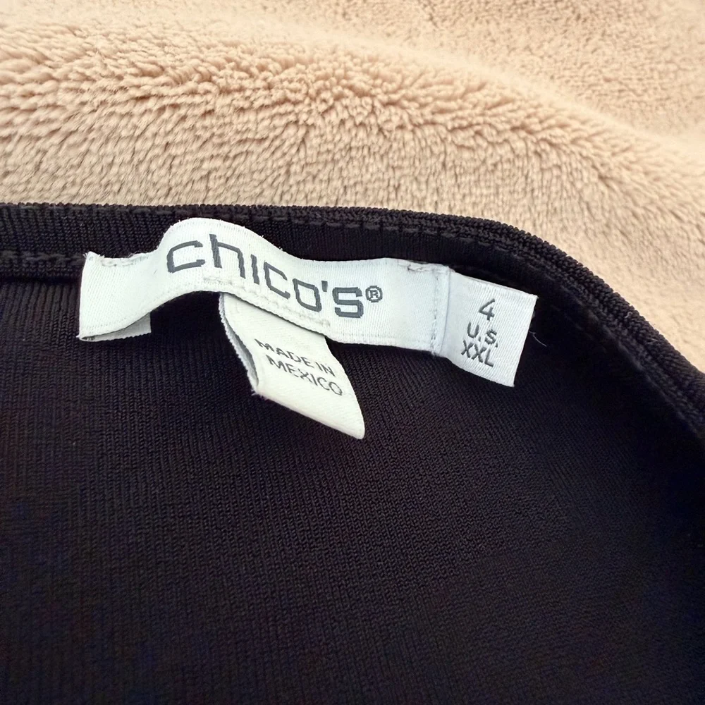 Chico's travelers collection Black jumpsuit size 4 20w Chico’s size;new - Picture 2 of 11